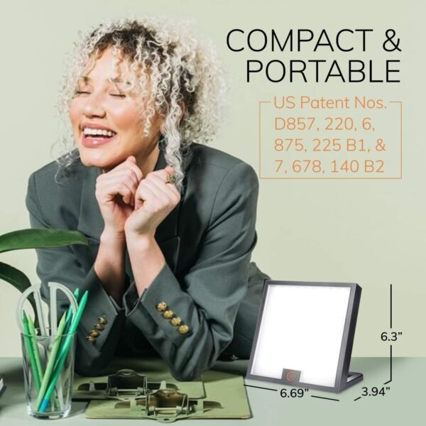 71yxKSBuZBL._AC_SL1500_ Circadian Optics Lumine Light Therapy Lamp | As Seen On Shark Tank | 10,000 Lux Full Spectrum UV-Free Light | Boost Mood, Improve Sleep, Increase Energy & Enhance Focus