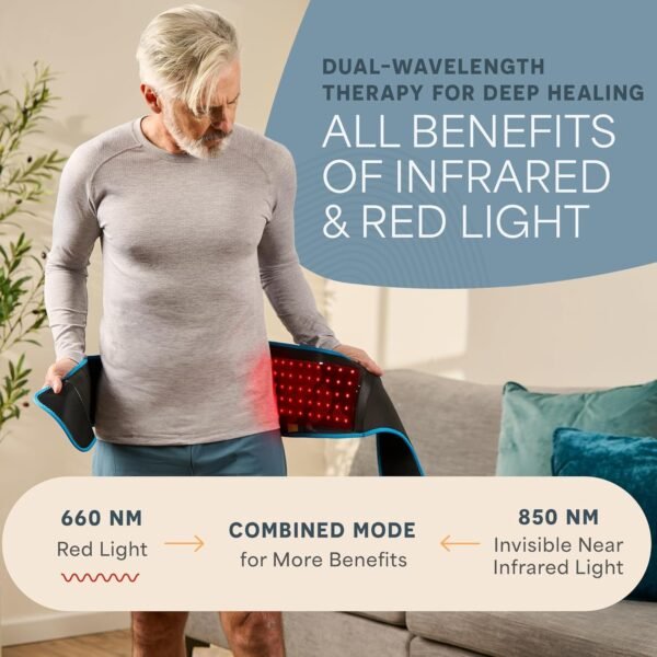 815HCwOBMlL._AC_SL1500_ LifePro Red Light Therapy Belt Review Portable Infrared Heating Pad for Pain Relief