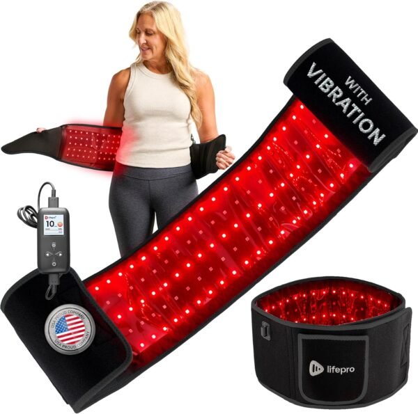 81H2Ga7VR0L._AC_SL1500_ Lifepro Red Light Therapy Belt - 660nm & 850nm Near Infrared & Red Light Therapy for Body, Relaxing Muscle, Inflammation, Improve Circulation