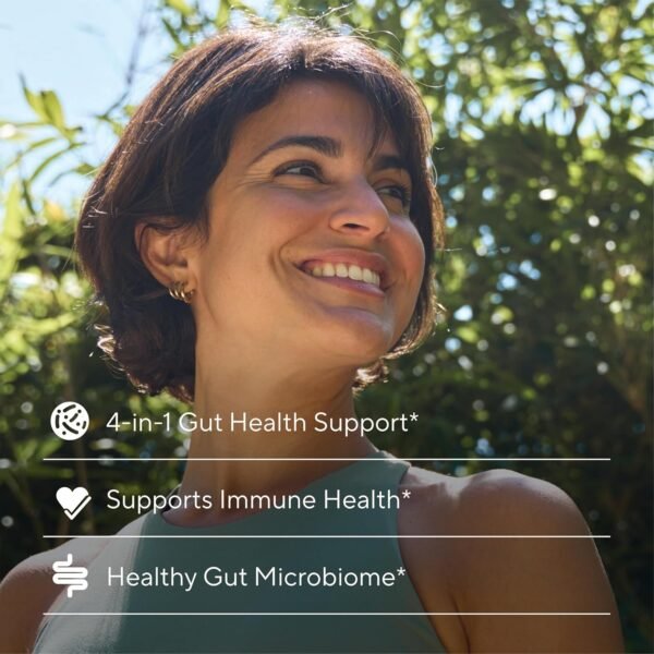 Premium 4-in-1 Probiotic Prebiotic, Postbiotic & Digestive Enzymes for Men & Women – Supports Gut, Digestion & Immunity –Complete Gut Health with Pre, Post, Probiotics & Digestive Enzymes–60 Capsules