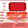 Red Light Therapy Belt, Infrared Light Therapy for Body, Wearable Wrap with Timer for Back Shoulder Waist Muscle Pain Relief, Improve Joint Inflammation, Red Light Therapy for Body